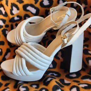 Qupid Quilted Platform Heels